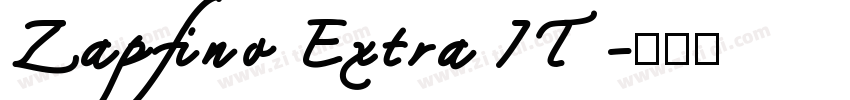Zapfino Extra IT字体转换